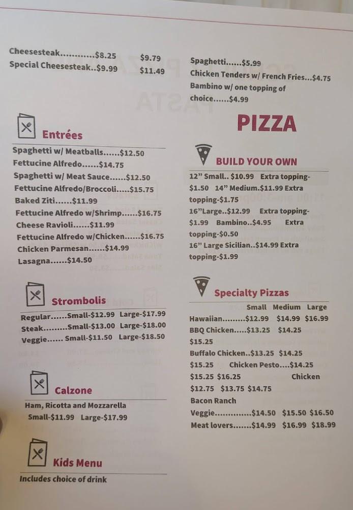 Schultz pizza & pasta Menu image 1